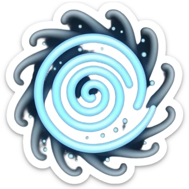 black magic particles sticker