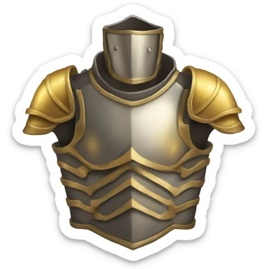 torso armor of light sticker