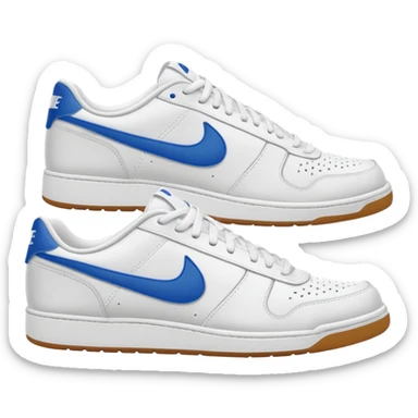 nike white low top tennis shoe runninggum bottom sticker