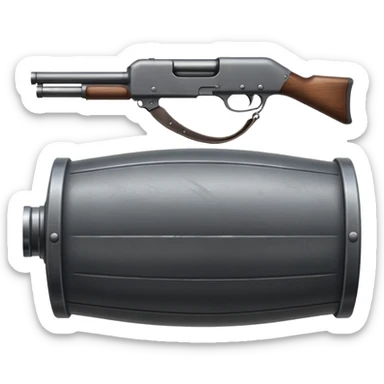 shotgun barrel sticker