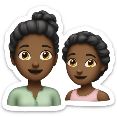 Two black girls talking sticker