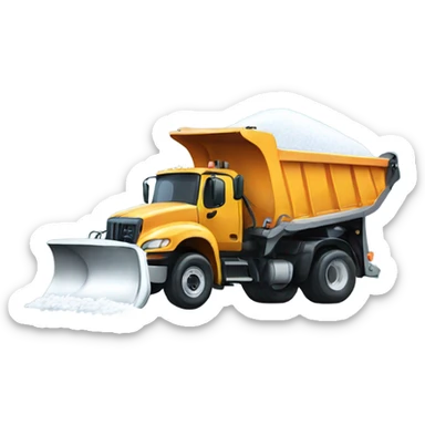 Snowplow truck sticker