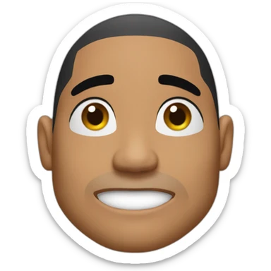 The rock eye brow raised  sticker