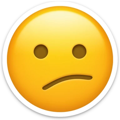 yellow default circle face with a chewing face expression (for an example, eyes: L L mouth: )u) sticker