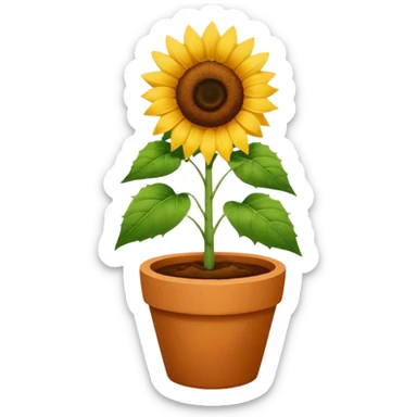 sunflower pot sticker