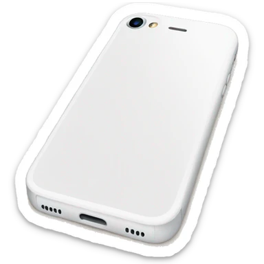 White iPhone  sticker