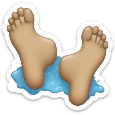 wet feet sticker