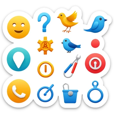 design4all, inclusive design concept with accessibility symbols sticker