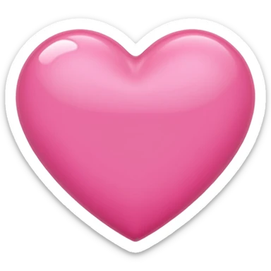 Pink heart sticker