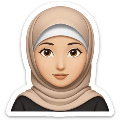 Me using hijab sticker