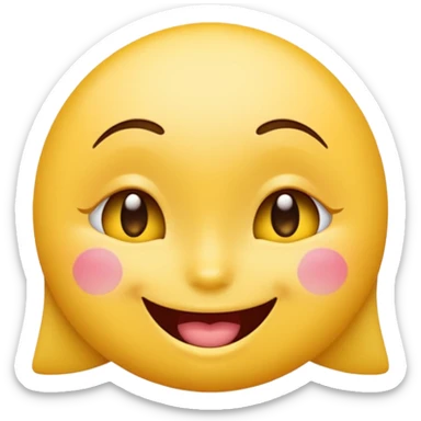 sexy emoji, cheeky, winking, no explicit imagery sticker