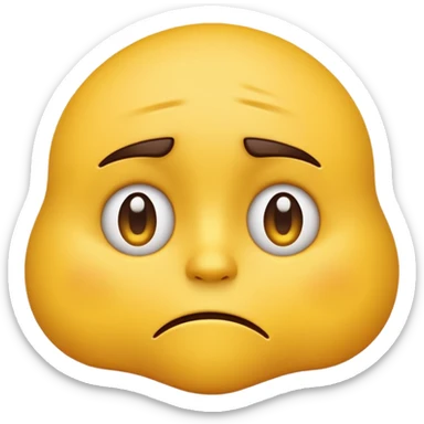 Disappointed like a regular emoji  sticker