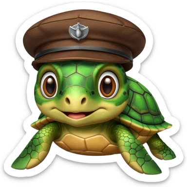 A shitty turtle on an airplane sticker