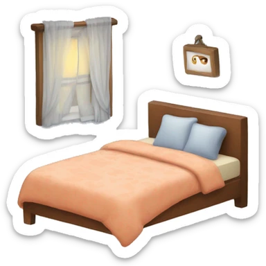 Cozy bed sticker