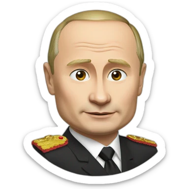 vladimir putin with riffle sticker