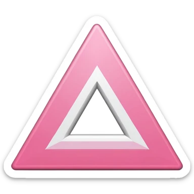 Pink triangle flag sticker