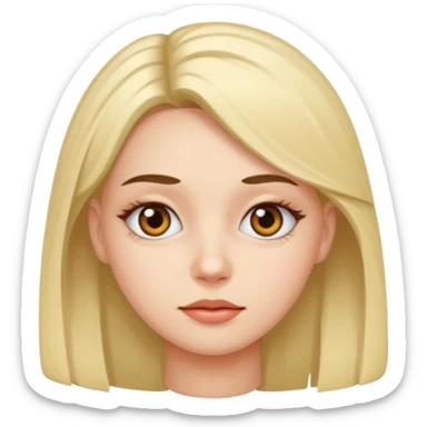 Girl with eyebags sticker