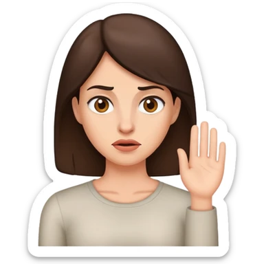 Annoying brunette  sticker