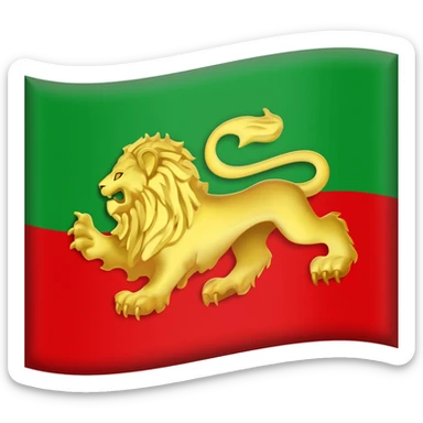 Generate emoji for iran lion and sun flag sticker