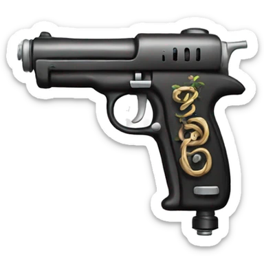 Tattoo gun sticker