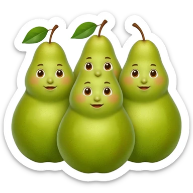 Freunde die aussehen wie birnen sticker