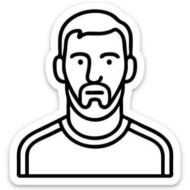 Add Messi's Argentina jersey with blue and white vertical stripes in the minimalist Airbnb category icon style. No text. Preserve transparent background. sticker