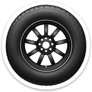 make tire flat sticker