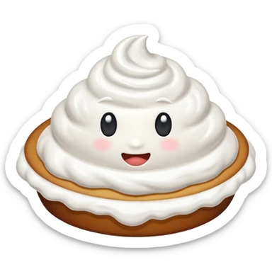 whipped cream dollop sticker