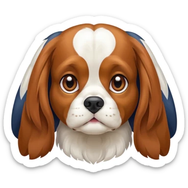 Chienne King charles sticker