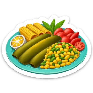 Jamaican food sticker