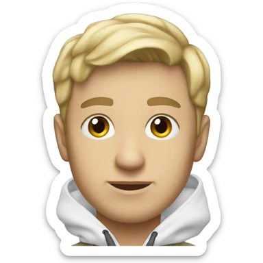 Man in prada hoodie sticker