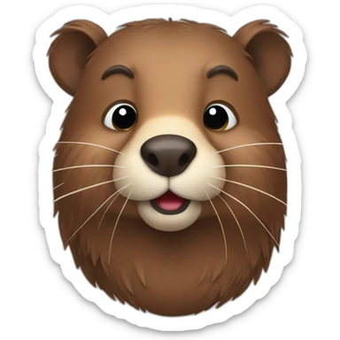 animal beaver sticker