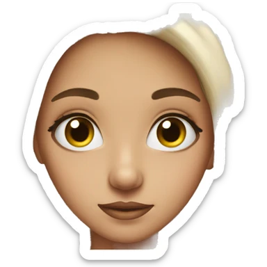 Girl with really long lashes sticker