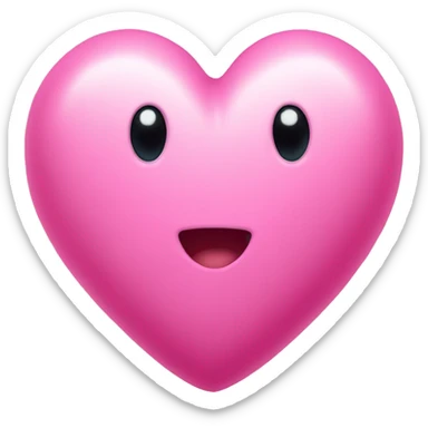 Heart with pink noe sticker