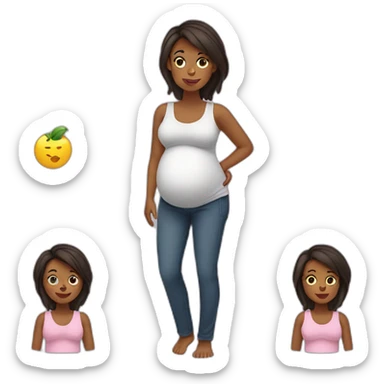 mom is on maternity leave sticker