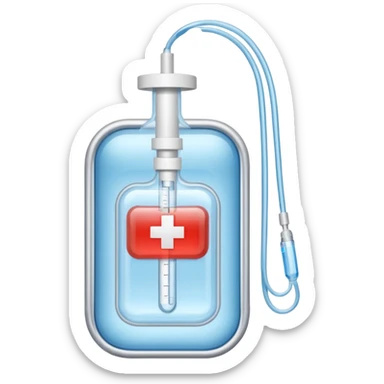 medical IV bag medication sticker