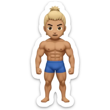 Create Demons slayer in inosuke emoji full body and minimum size sticker