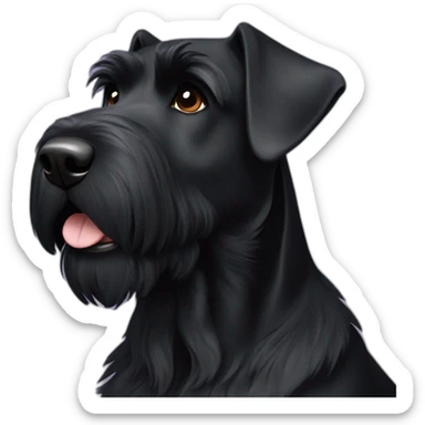 black Giant Schnauzer sticker