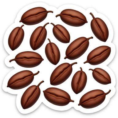 now generate beans of cocoa sticker