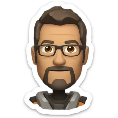 gordon freeman half life sticker