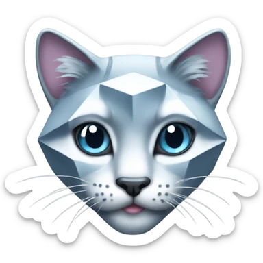 Diamond Cat sticker
