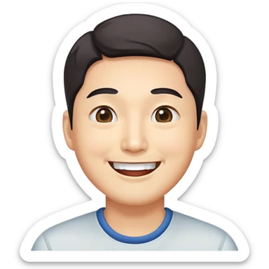 Korean man joke sticker