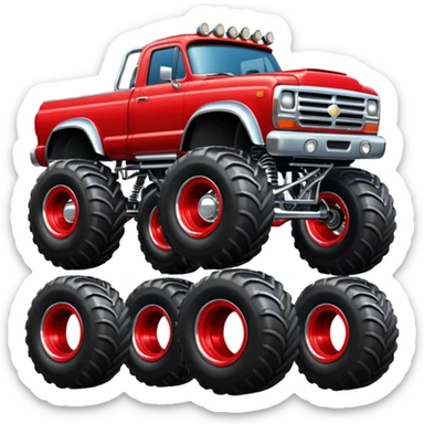 Monster truck sticker