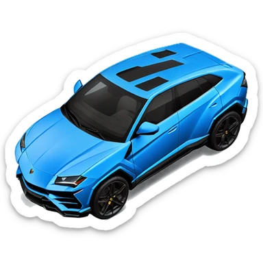 Lamborghini Urus Blue color sticker