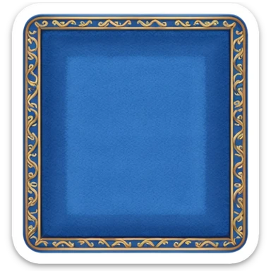 traditional blue carpet sticker