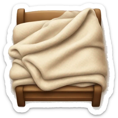 cozy beige blanket sticker
