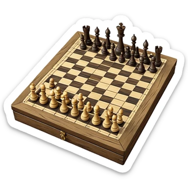 3d chessboard ghetto sticker