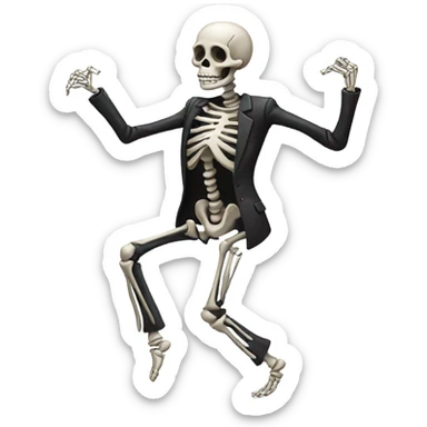 Dancing skeleton  sticker