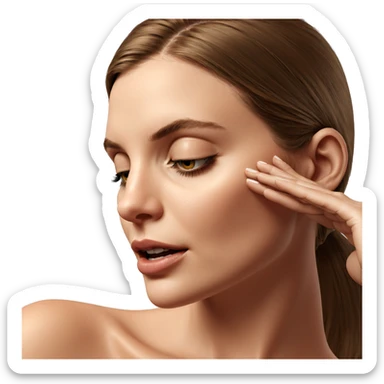 realistic portrait of girl sticker