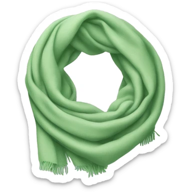 Light green scarf sticker